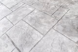 Ashlar slate stamped concrete pattern