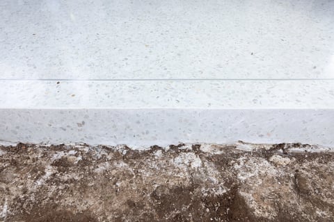 Clean sealed concrete after professional cleaning