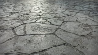 Flagstone stamped concrete pattern