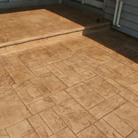 Stamped Brick Pattern